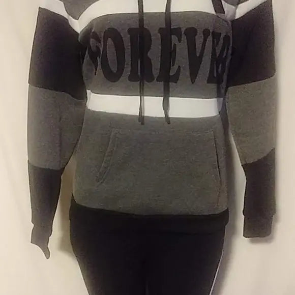 Gray/Black Forever Sweatsuit - The Fix Clothing