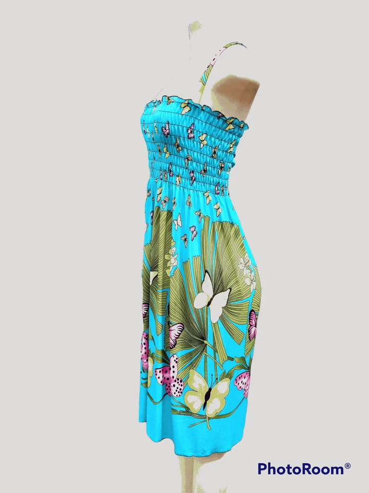 Blue Butterfly Dresses - The Fix Clothing