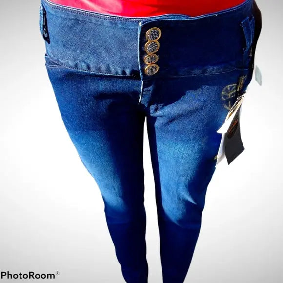 Blue Mitzi Michel Skinny Jeans - The Fix Clothing