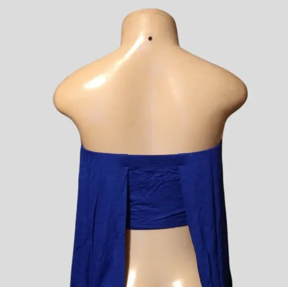Blue Open Back Tube Top - The Fix Clothing