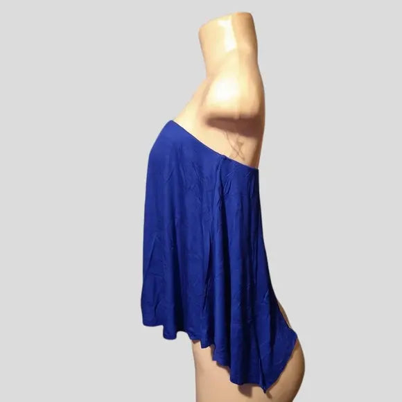 Blue Open Back Tube Top - The Fix Clothing