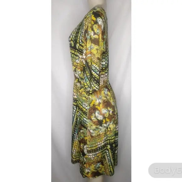 Casa Lee Yellow and Green Dress - The Fix Clothing