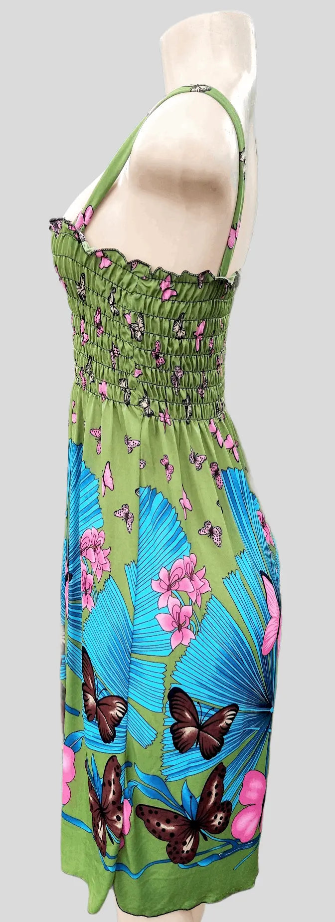 Green Butterfly Dress - The Fix Clothing