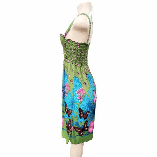 Green Butterfly Dress - The Fix Clothing