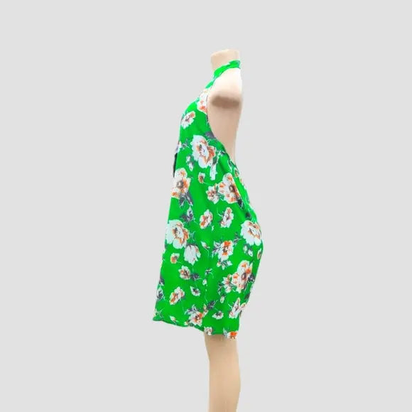 Green Halter Dress - The Fix Clothing