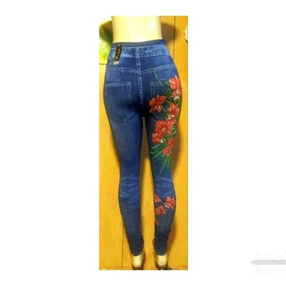 Denim Jean Style Tose Leggings/Jeggings - The Fix Clothing