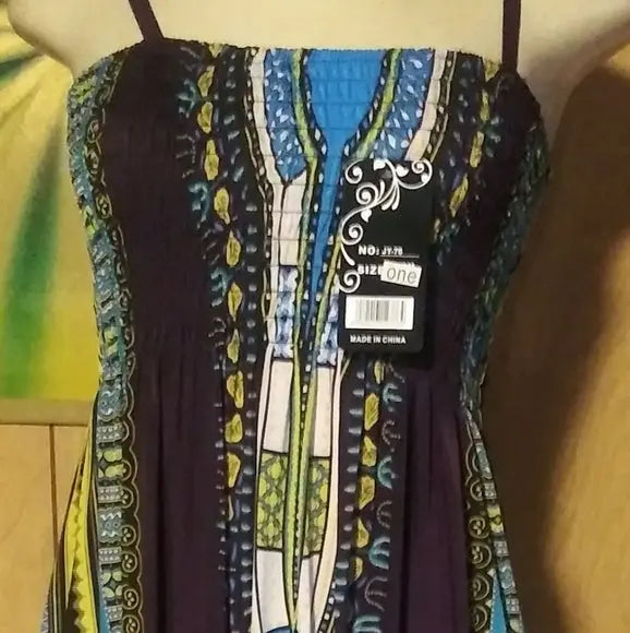 Ocean Blue Summer Dress - The Fix Clothing