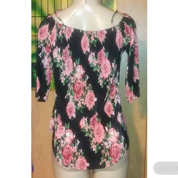 Off the Shoulder Rose Top - The Fix Clothing