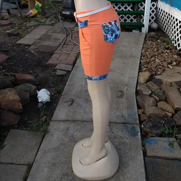 Orange Bermuda shorts - The Fix Clothing