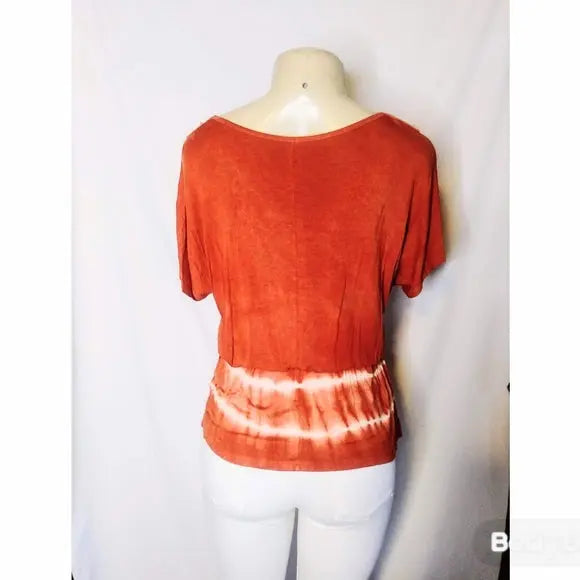 Orange Crocheted Top - The Fix Clothing