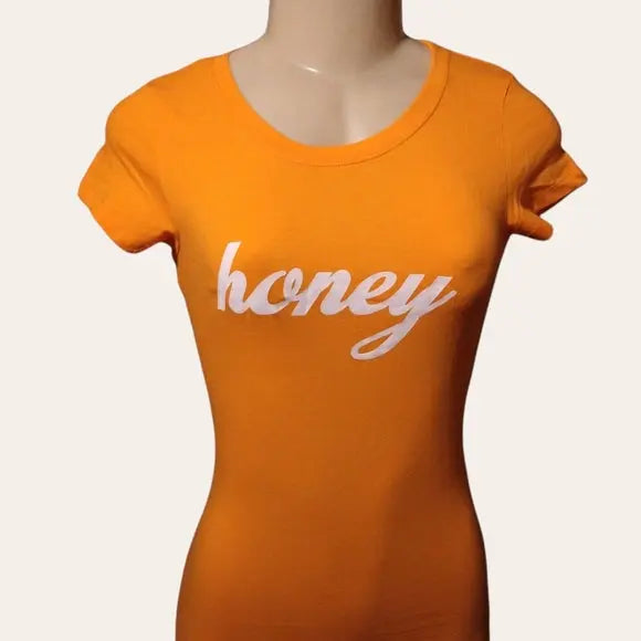 Orange T-shirt Honey - The Fix Clothing