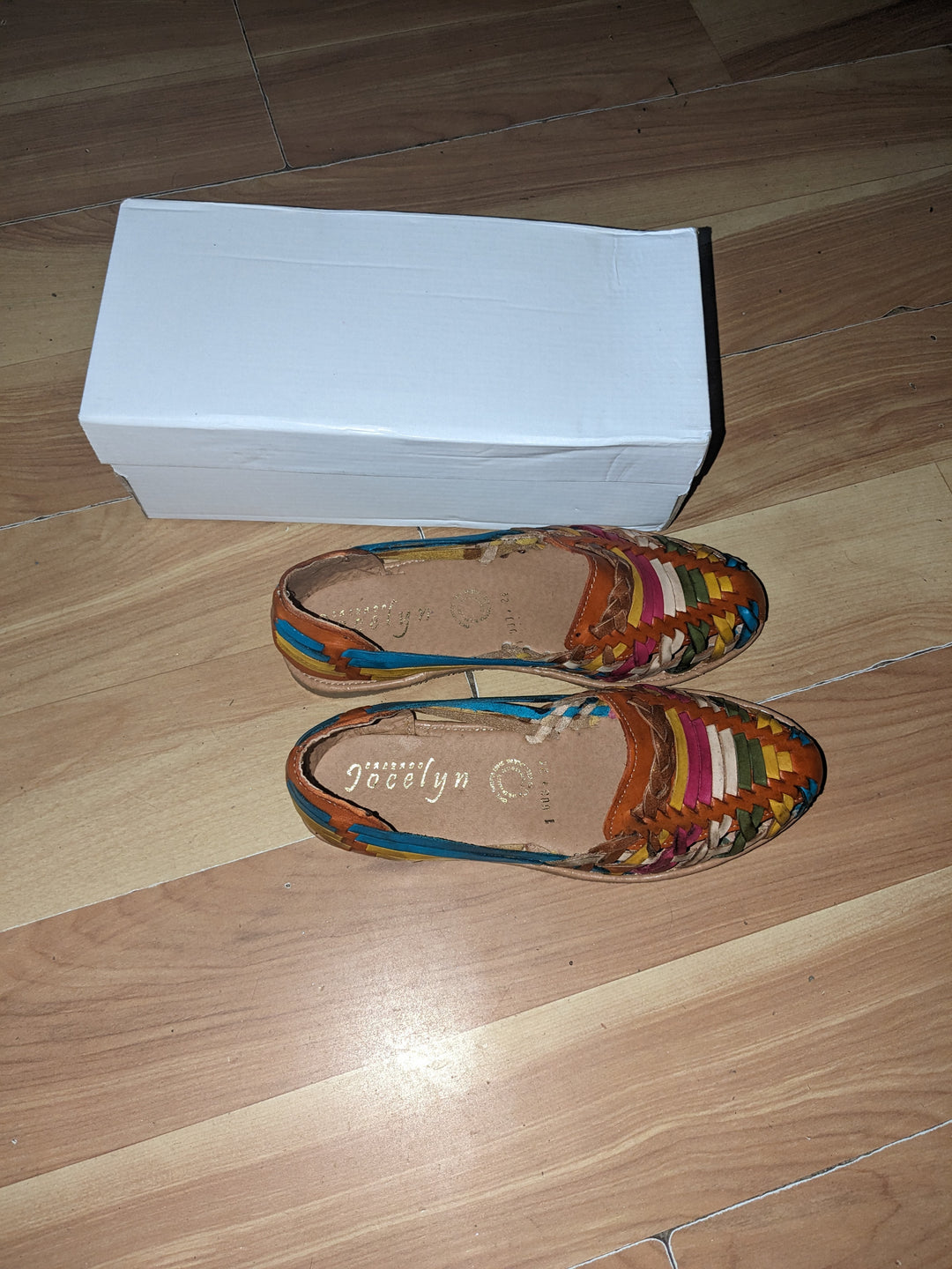 Orange Mexican Sandals/Jocelyn