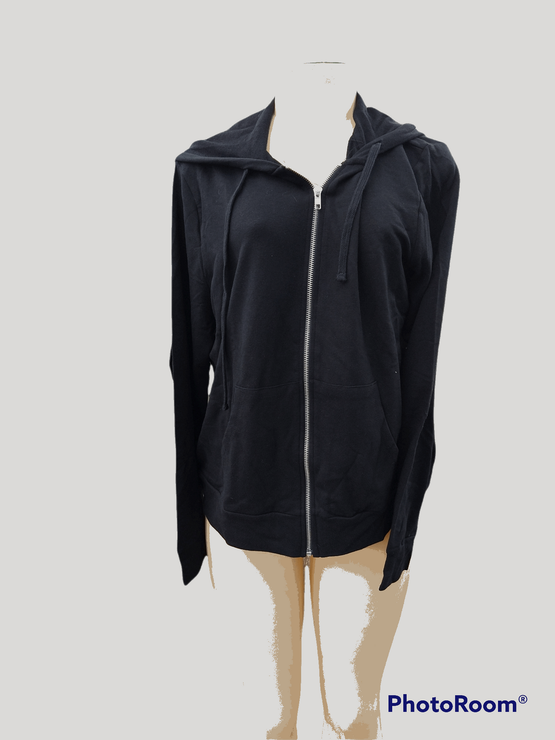 Black French Terry Full Zip Jacket/Hoodie - The Fix Clothing