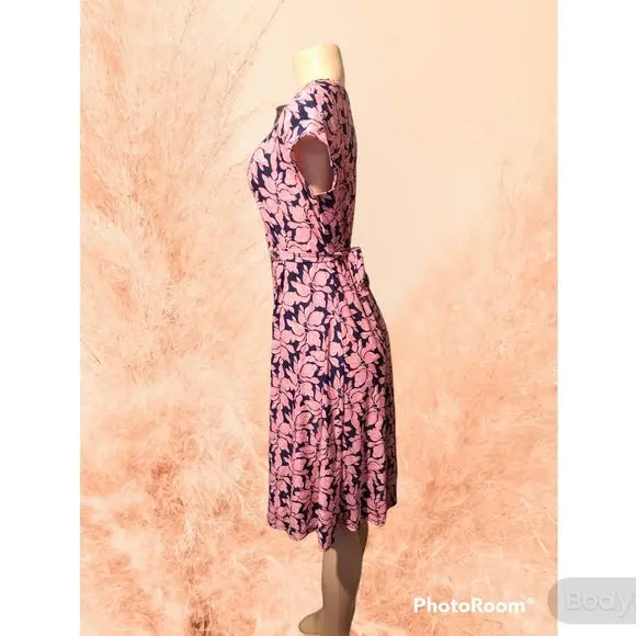 Pink Flower Dress with Bling - The Fix Clothing