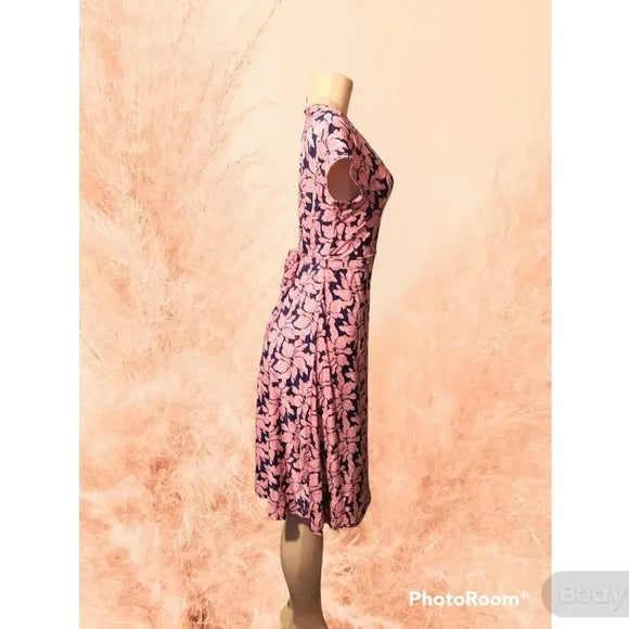 Pink Flower Dress with Bling - The Fix Clothing