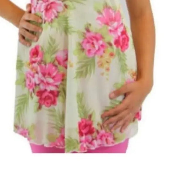 Pink Off the Shoulders Pregnancy Top - The Fix Clothing