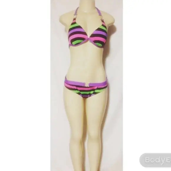 Purple Swimsuit with Bling - The Fix Clothing