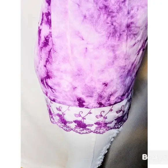 Purple Tie Dye Top - The Fix Clothing