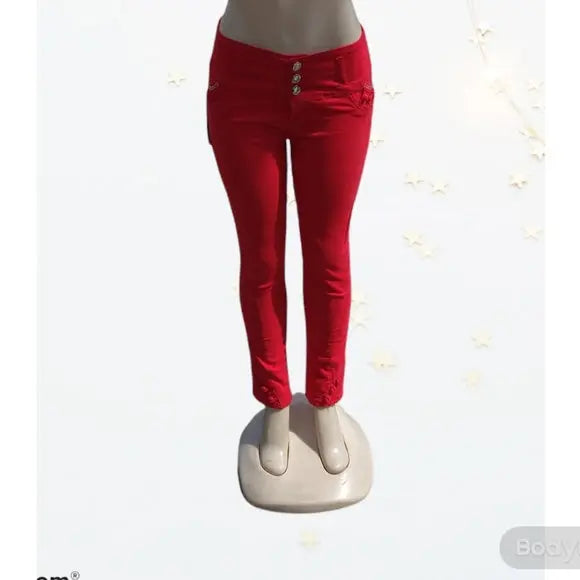 Red Brazilian Style Jeans - The Fix Clothing