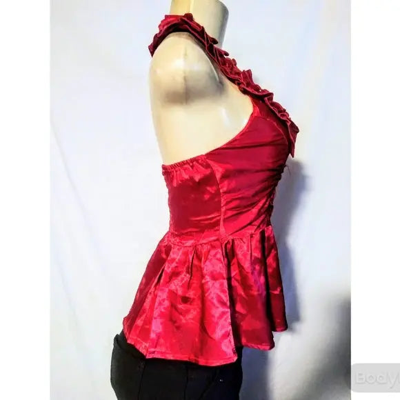 Red Halter Top - The Fix Clothing