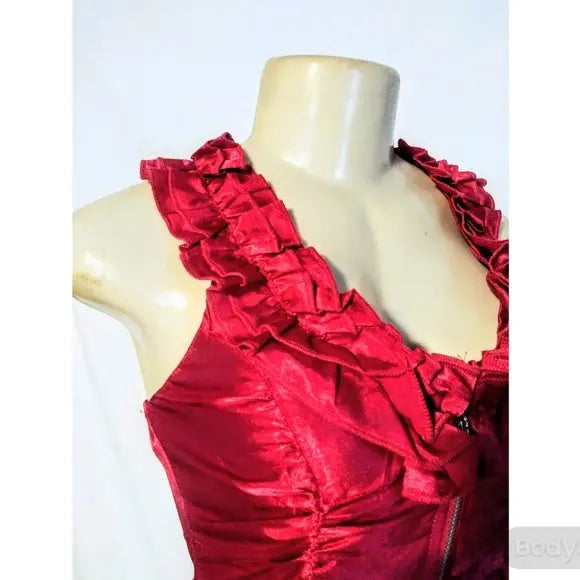 Red Halter Top - The Fix Clothing