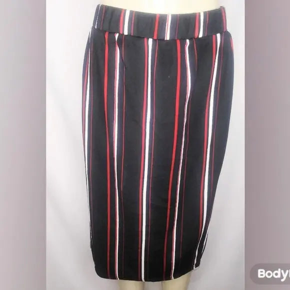 Red Striped Skirt - The Fix Clothing