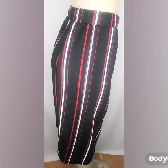 Red Striped Skirt - The Fix Clothing
