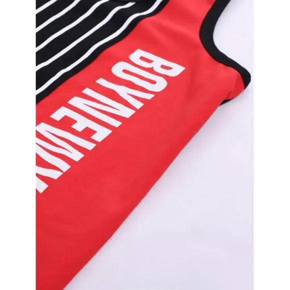 Red and Black Men's Tank Top - The Fix Clothing