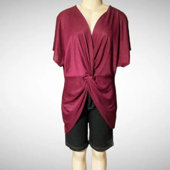 Sexy Magenta Tunic Top - Plus Size - The Fix Clothing