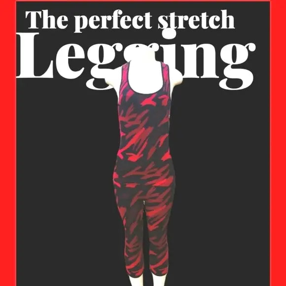The Perfect Stretch Red Legging Set - The Fix Clothing