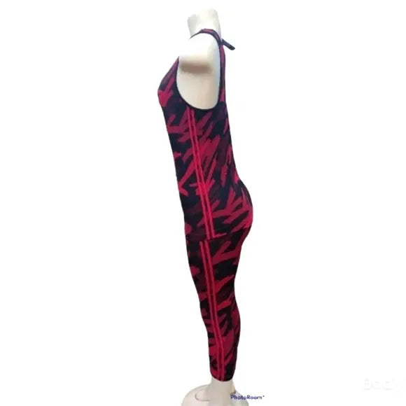 The Perfect Stretch Red Legging Set - The Fix Clothing