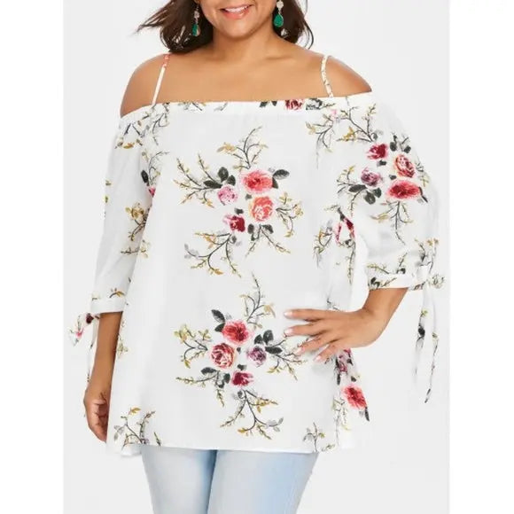 White Off The Shoulder Blouse - The Fix Clothing