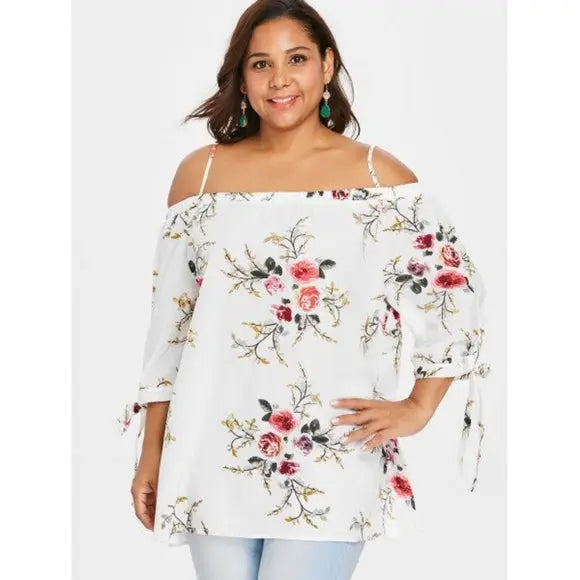 White Off The Shoulder Blouse - The Fix Clothing