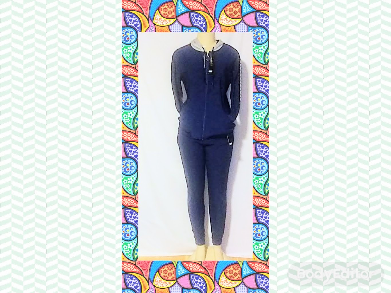 Turquoise Blue Sweatsuit - The Fix Clothing