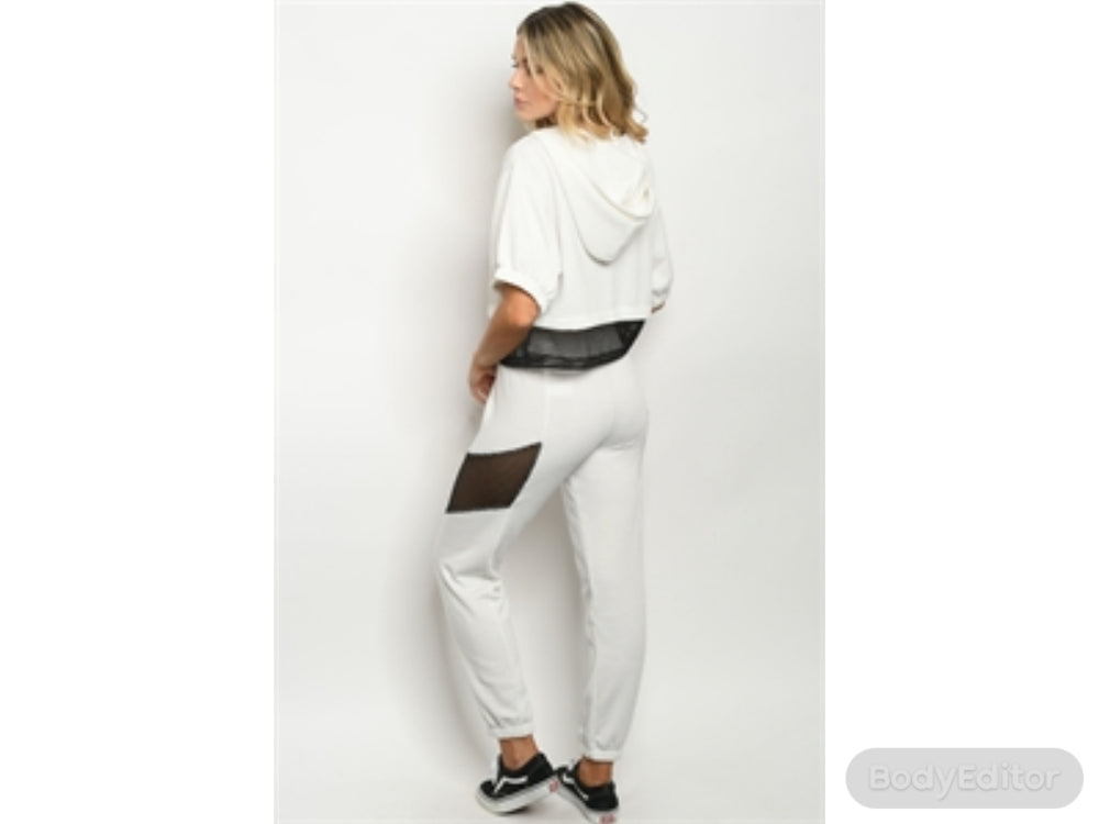 Black and White Pants Suit - The Fix Clothing