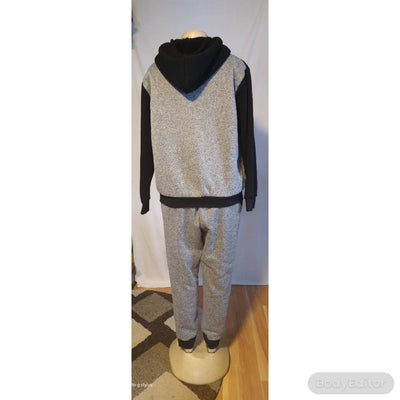 Dark Black/Light Gray Sweatsuit - The Fix Clothing