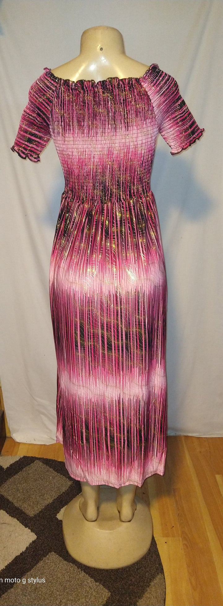 Pink Metallic Dress - The Fix Clothing
