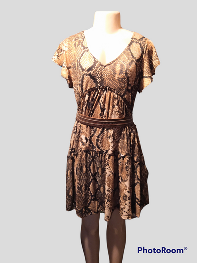 Slithering Snake Baby Doll Tunic Dress - The Fix Clothing