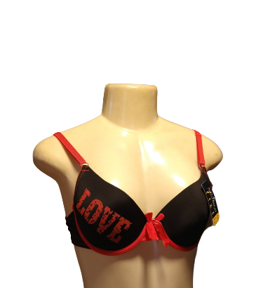 Lukasi Love Bra Red/Blk - The Fix Clothing