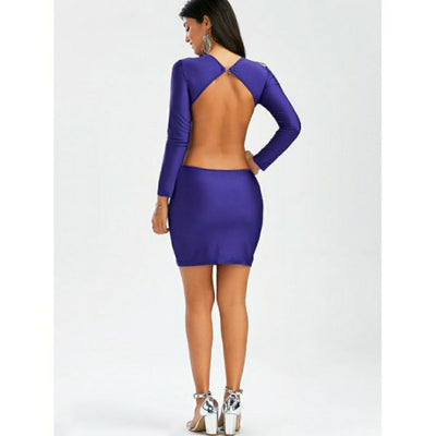 Last One Purple Bodycon Dress - The Fix Clothing