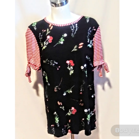 Sweet Claire Black Floral Top - The Fix Clothing