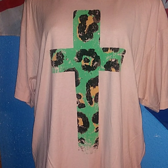 Christian T-shirt With Cross - The Fix Clothing