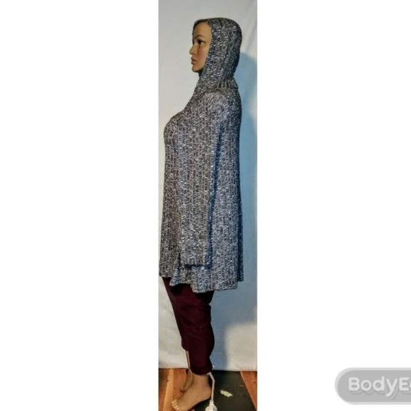 Gray Cardigan with Hoodie - The Fix Clothing