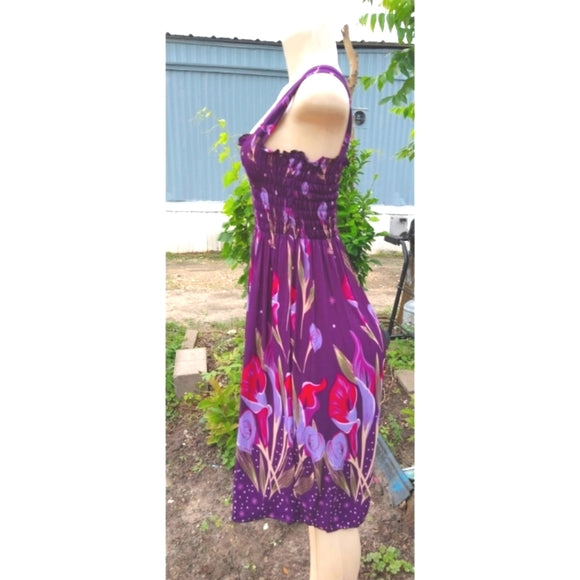 Purple Tulip Dress - The Fix Clothing