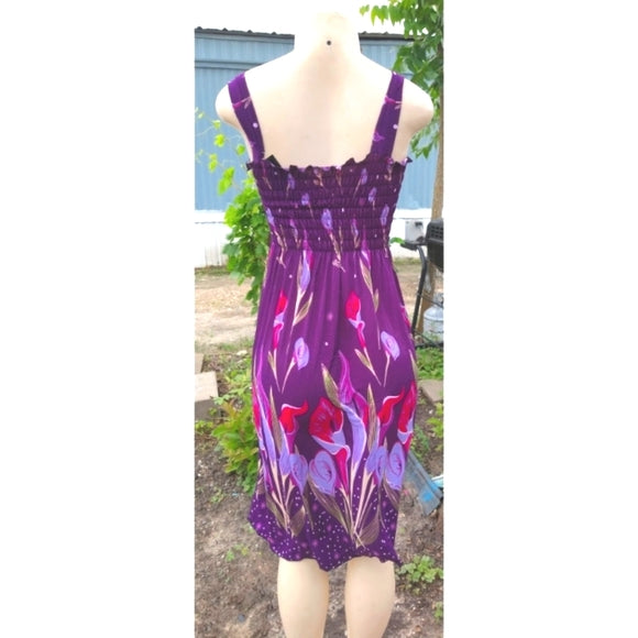 Purple Tulip Dress - The Fix Clothing