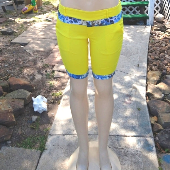 Yellow Bermuda Shorts - The Fix Clothing