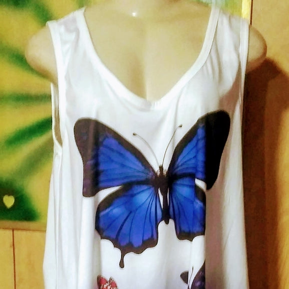 Butterfly Top with Lace - The Fix Clothing